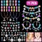 71 pcs Bracelet Making Kit Beads Jewelry Pendant Charm Set DIY Craft Girls Kids